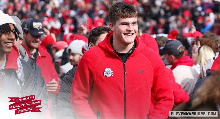 Nate Roberts during Ohio State’s national championship run
