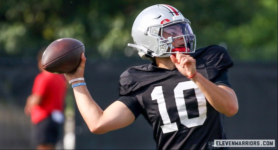 Ohio State Practice Observations: Julian Sayin Outshines Lincoln Kienholz As Intensity Ratchets Up on Day 3 of Preseason Camp