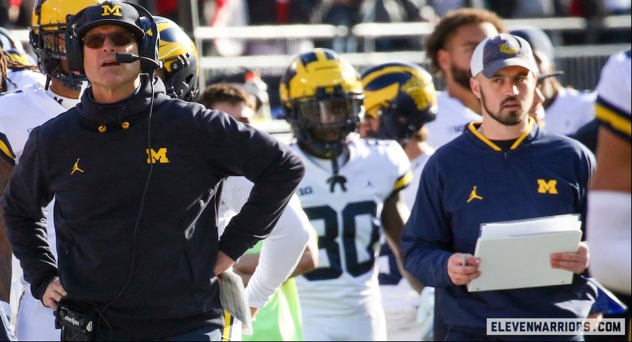 Jim Harbaugh and Connor Stalions
