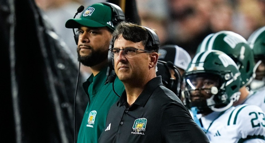 Ohio Bobcats head football coach Brian Smith