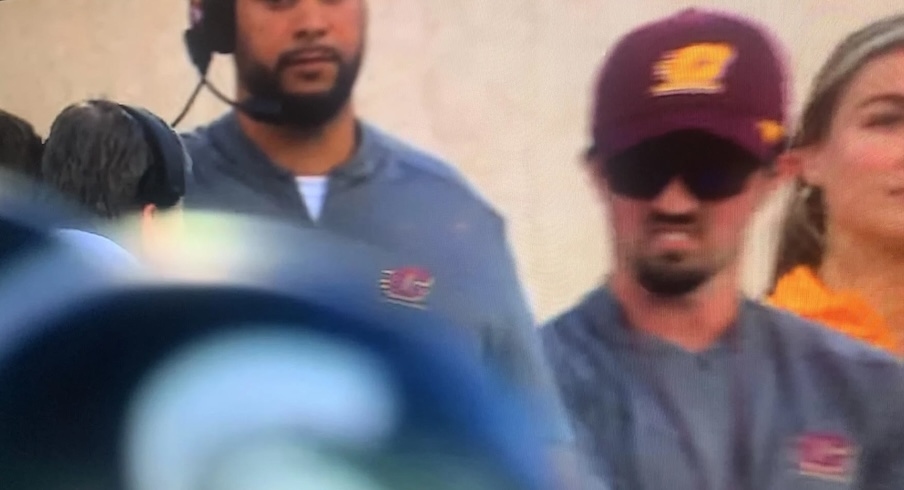 Connor Stalions in disguise on the Central Michigan sideline