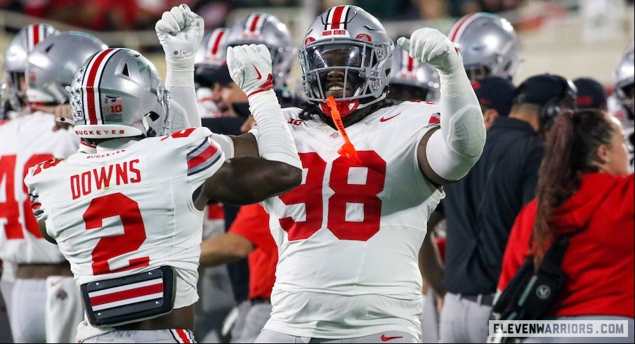 Caleb Downs and Kayden McDonald