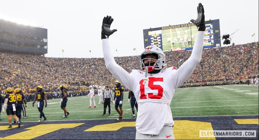 Jelani Thurman celebrating vs. Michigan