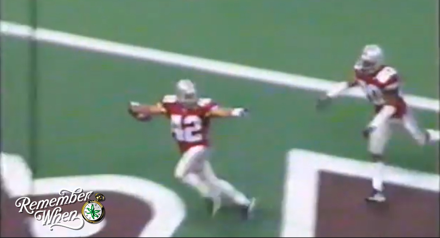 Ohio State wide receiver Kevin Griffin returns a blocked punt for a touchdown in the 1999 Sugar Bowl against Texas A&M