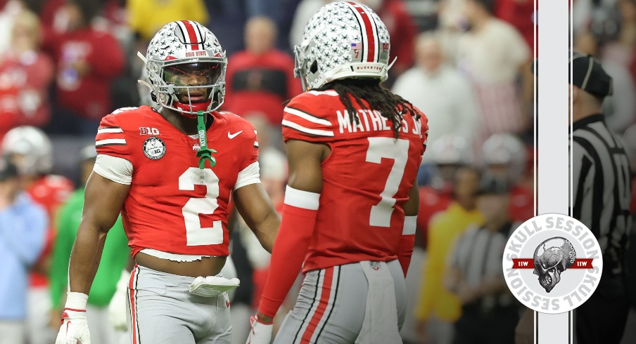 Caleb Downs and Jermaine Mathews Jr.