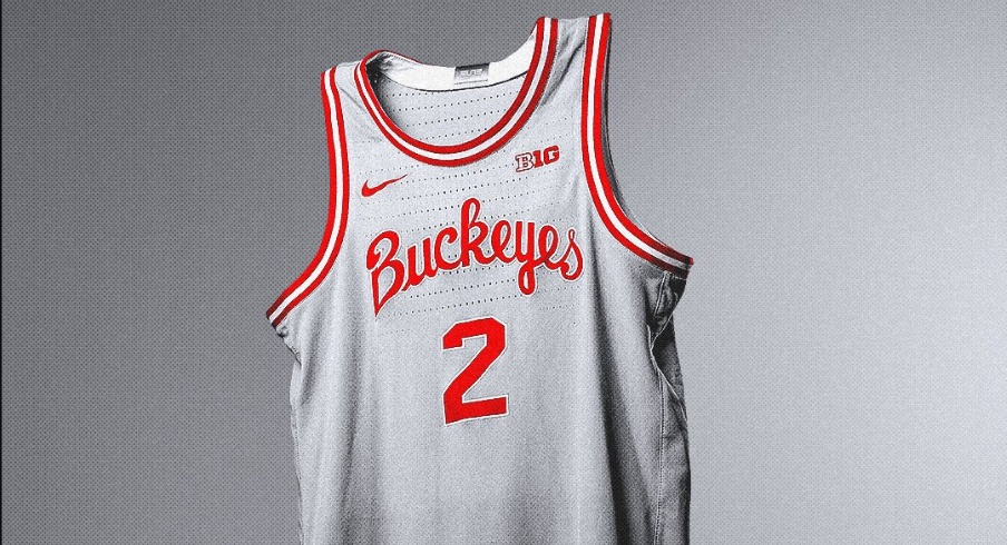 Gray Scripts jersey for the Ohio State Buckeyes basketball team