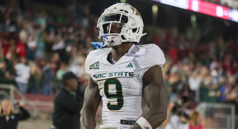 Sacramento State RB Marcus Fulcher during Sacramento State’s 2023 win over Stanford