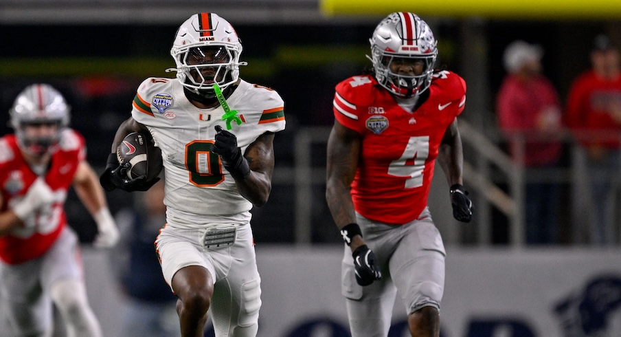 Keionte Scott’s pick-six vs. Jeremiah Smith