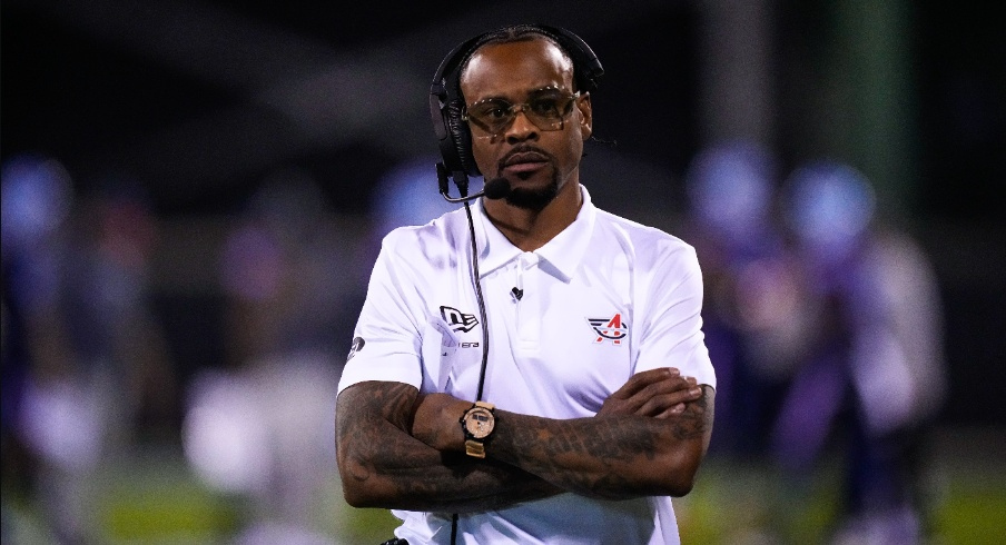 Columbus Aviators head coach and former Ohio State wide receiver Ted Ginn Jr.