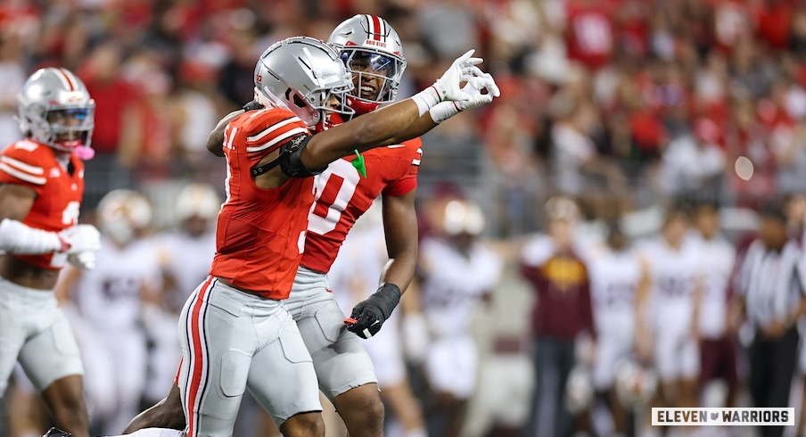 Lorenzo Styles Jr. and Sonny Styles at Ohio State in 2025