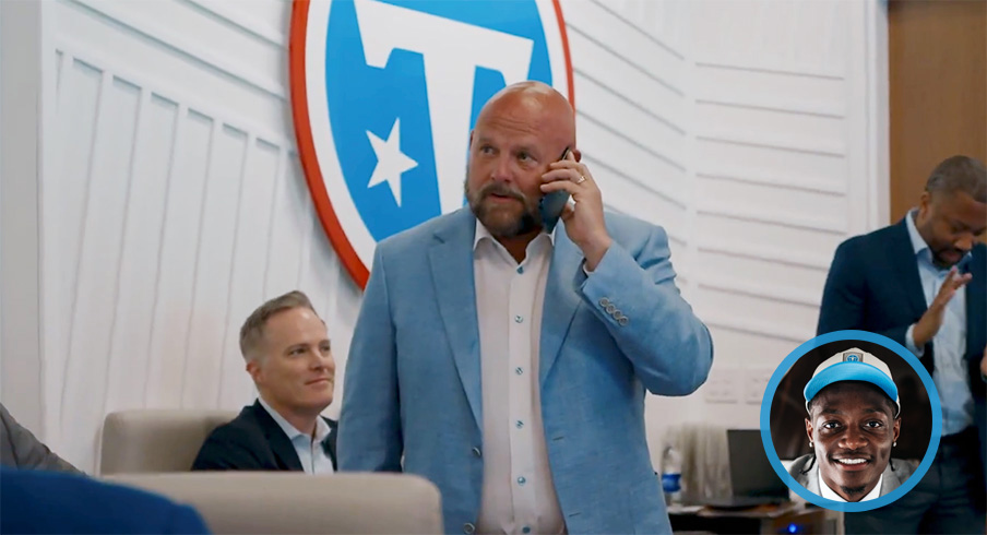 Tennessee's front office calls Carnell Tate to let him know he's going fourth in the 2026 NFL Draft.