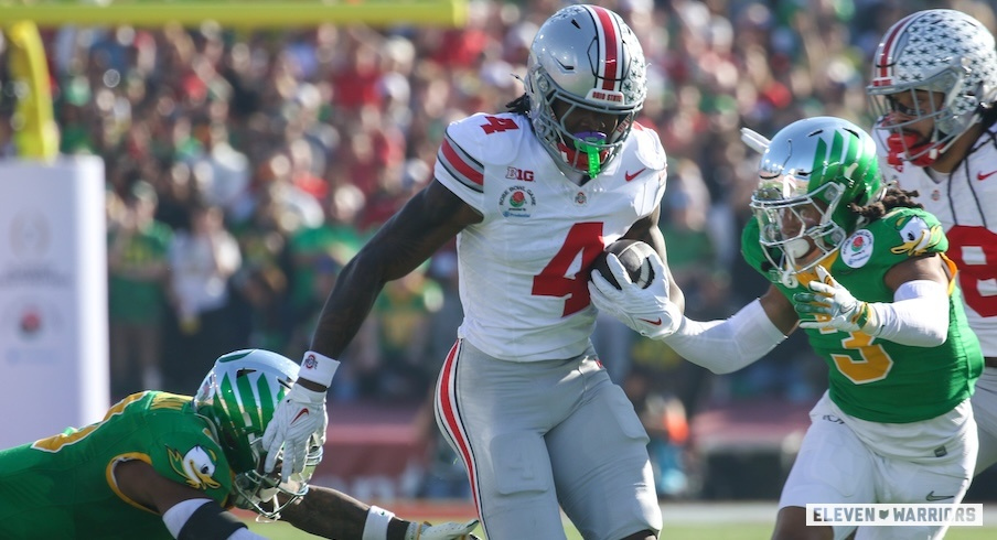 Jeremiah Smith vs. Oregon in the 2025 Rose Bowl